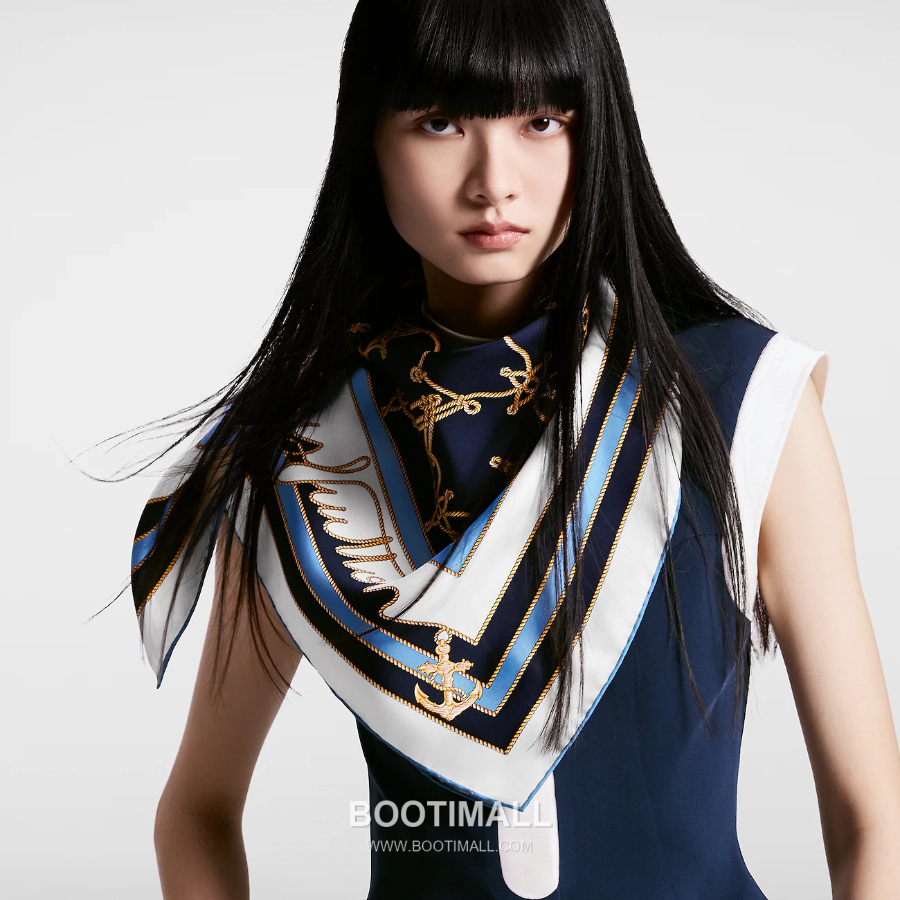 Louis Vuitton Cordage 90 Square Silk Twill Scarf 루이비통 코다주 90 실크 트윌 스카프 90×90cm 2