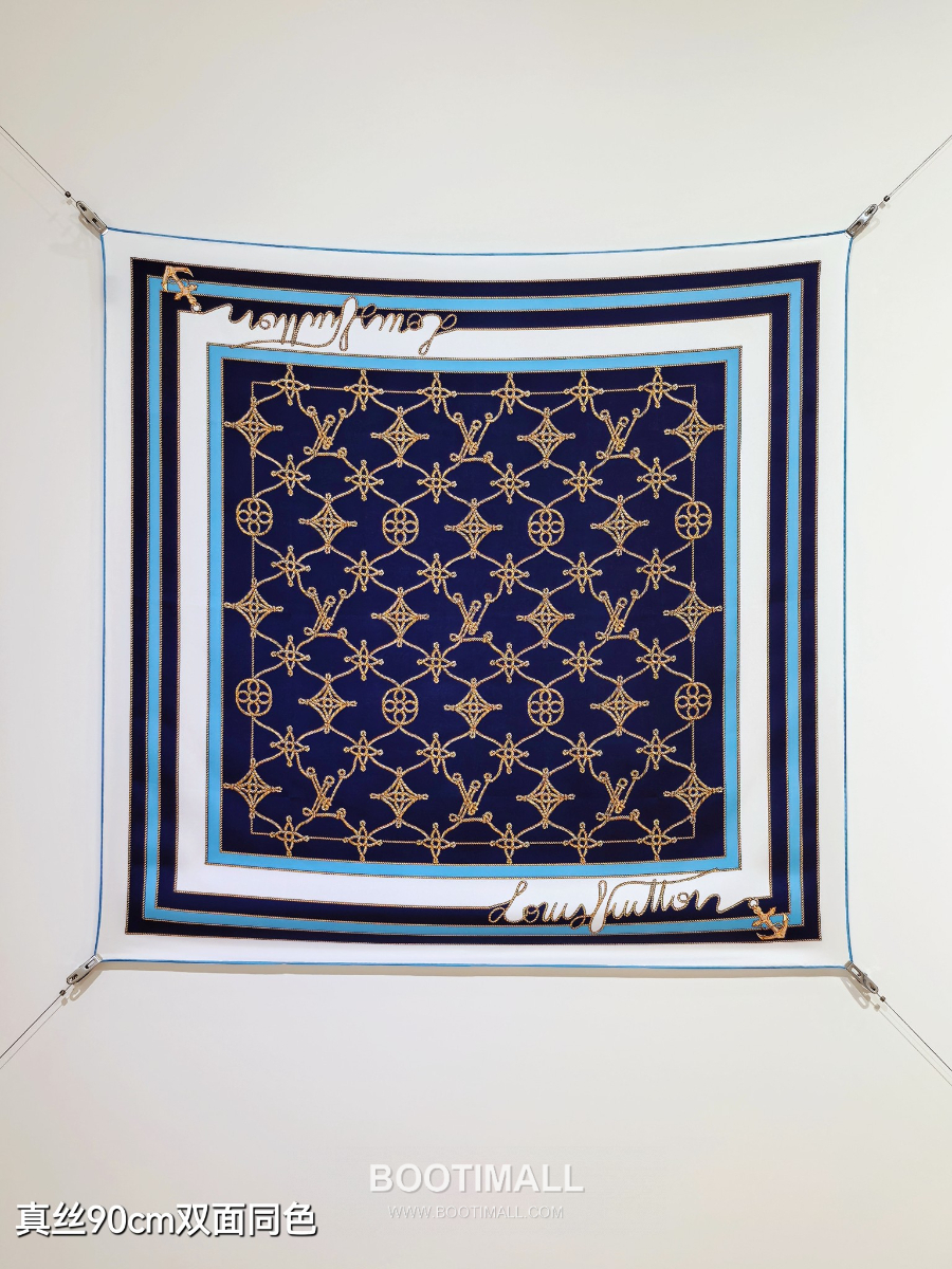 Louis Vuitton Cordage 90 Square Silk Twill Scarf 루이비통 코다주 90 실크 트윌 스카프 90×90cm 3