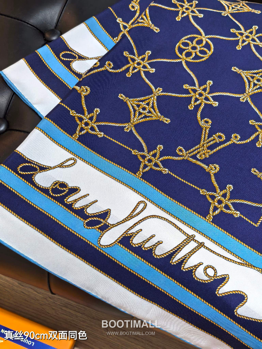 Louis Vuitton Cordage 90 Square Silk Twill Scarf 루이비통 코다주 90 실크 트윌 스카프 90×90cm 6