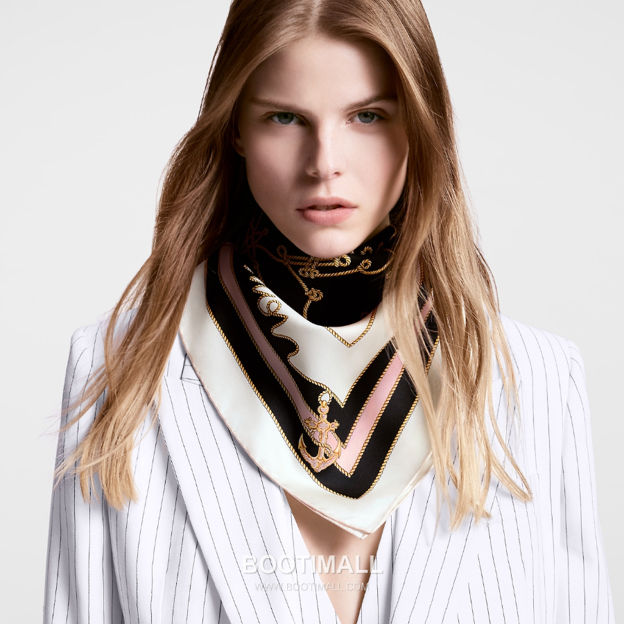 Louis Vuitton Cordage 90 Square Silk Twill Scarf 루이비통 코다주 90 실크 트윌 스카프 SLV2521 90×90cm 2