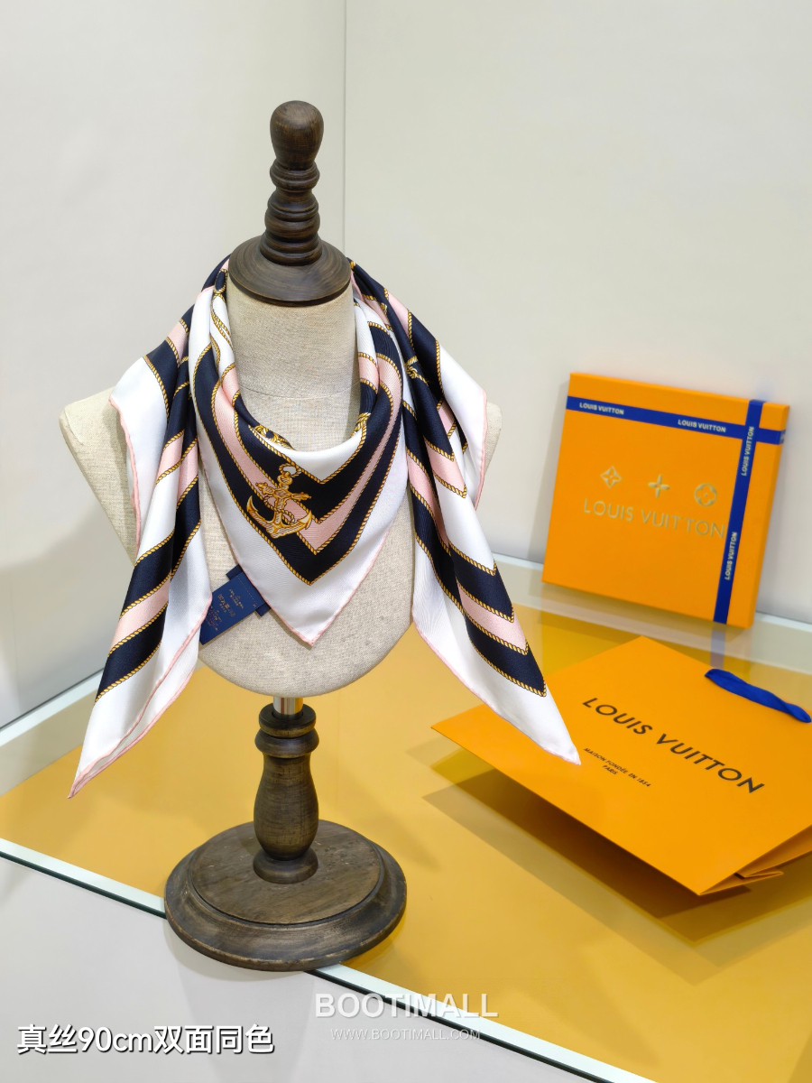 Louis Vuitton Cordage 90 Square Silk Twill Scarf 루이비통 코다주 90 실크 트윌 스카프 SLV2521 90×90cm 9