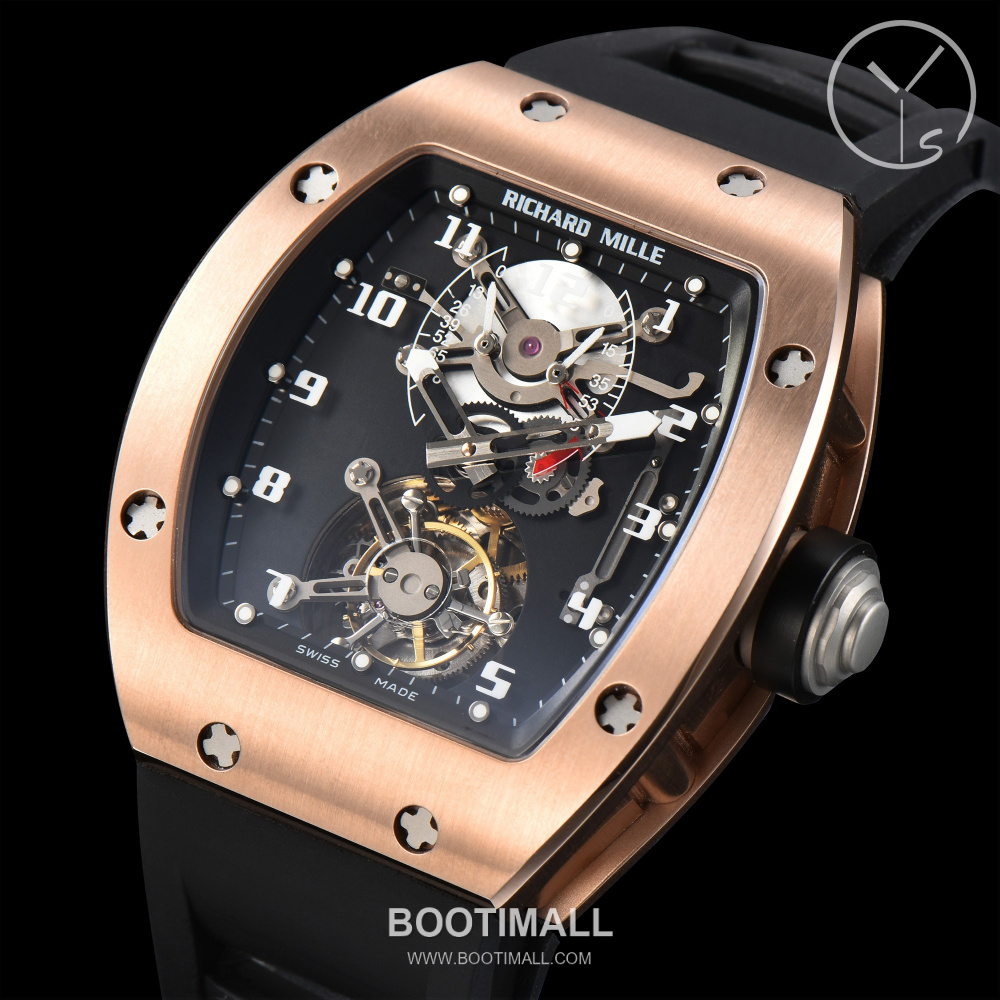 Richard Mille RM001 Tourbillon Skeleton Tonneau Watch 리차드 밀 RM001 투르비용 스켈레톤 토노 워치 48×39mm 3