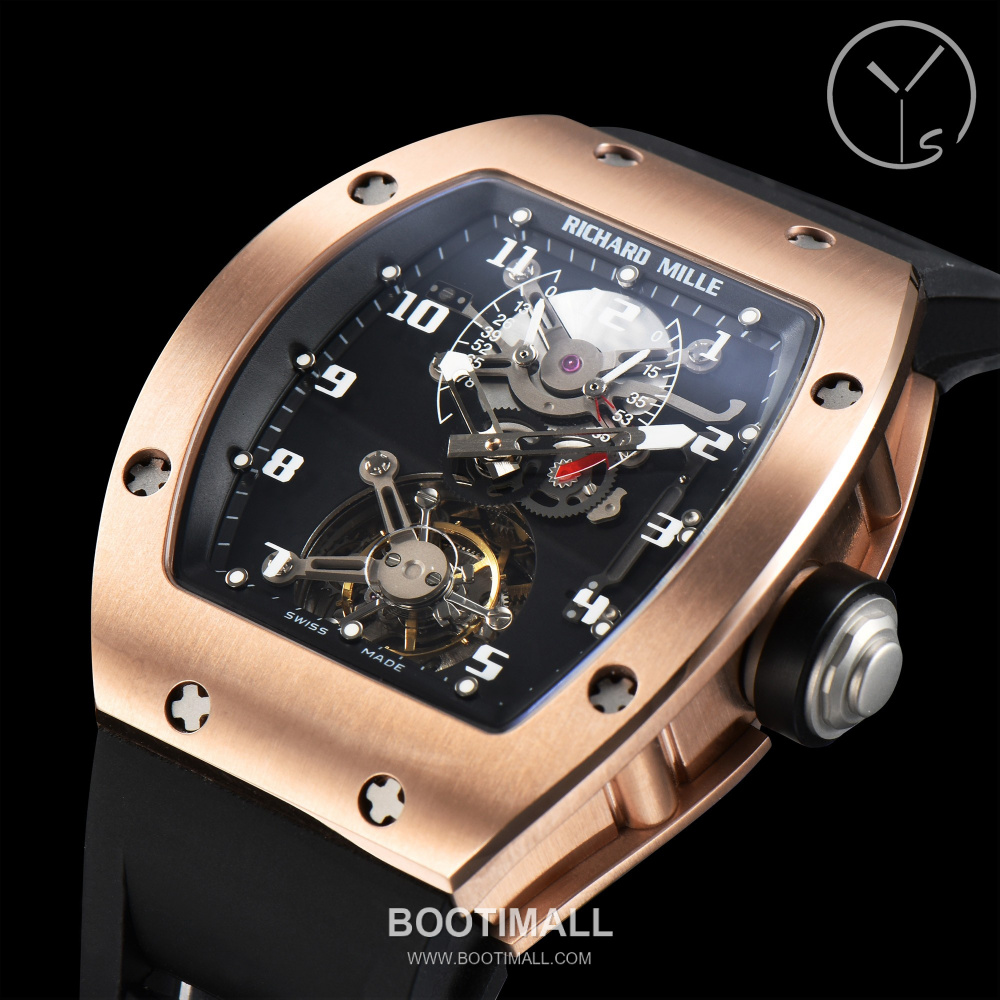 Richard Mille RM001 Tourbillon Skeleton Tonneau Watch 리차드 밀 RM001 투르비용 스켈레톤 토노 워치 48×39mm 4