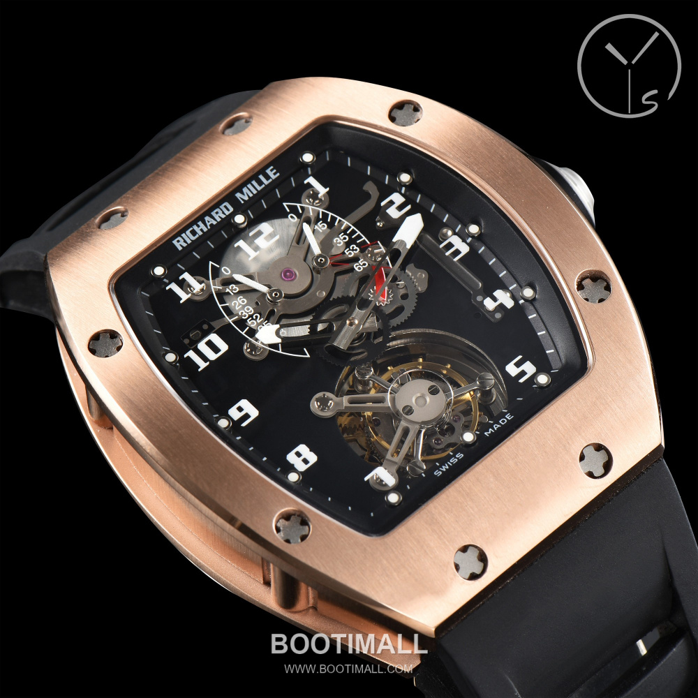 Richard Mille RM001 Tourbillon Skeleton Tonneau Watch 리차드 밀 RM001 투르비용 스켈레톤 토노 워치 48×39mm 5