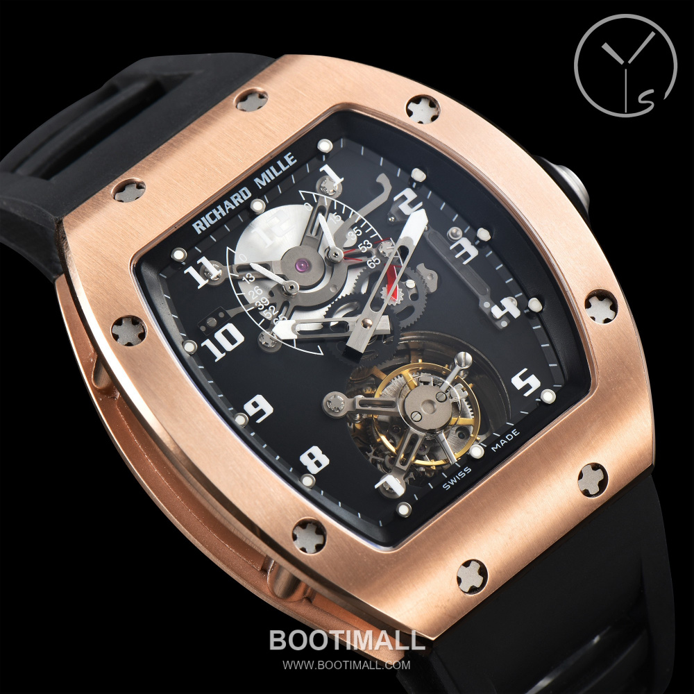 Richard Mille RM001 Tourbillon Skeleton Tonneau Watch 리차드 밀 RM001 투르비용 스켈레톤 토노 워치 48×39mm 6