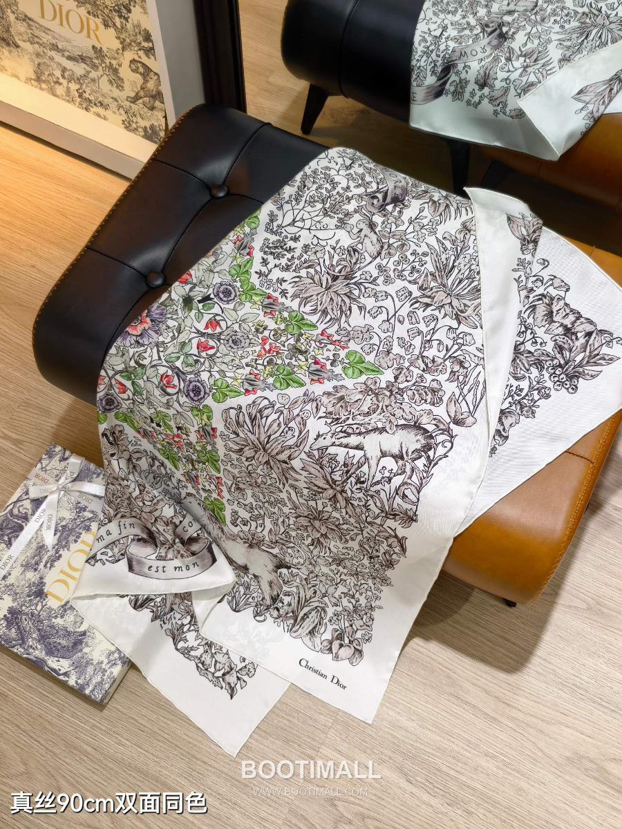 Dior Around the World 90 Square Silk Twill Scarf 디올 어라운드 더 월드 90 실크 트윌 스카프 SDO2515 90×90cm 5