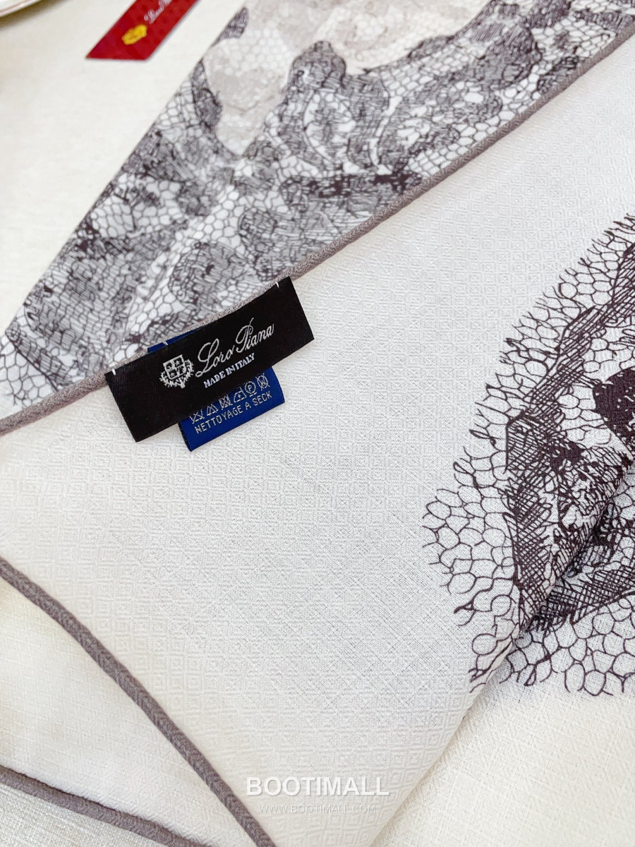 Loro Piana Cashmere Silk Square Scarf 로로피아나 캐시미어 실크 스퀘어 스카프 140 리버서블 140×140cm 4