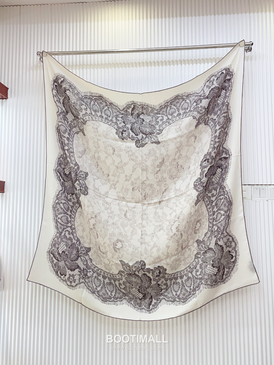 Loro Piana Cashmere Silk Square Scarf 로로피아나 캐시미어 실크 스퀘어 스카프 140 리버서블 140×140cm 6