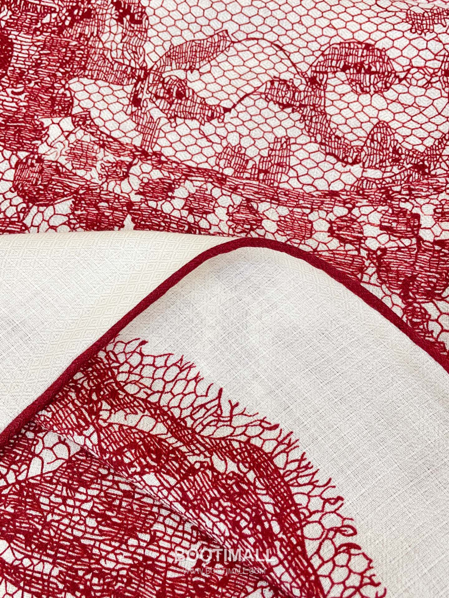 Loro Piana Cashmere Silk Square Scarf 로로피아나 캐시미어 실크 스퀘어 스카프 140 리버서블 레드 140×140cm 9