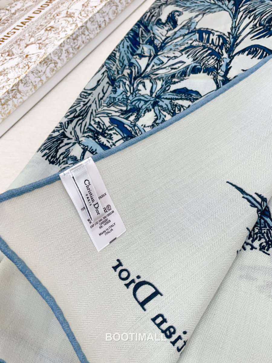 Christian Dior Toile de Jouy Cashmere Silk Shawl 크리스찬 디올 트왈 드 주이 캐시미어 실크 숄 140×140cm 6