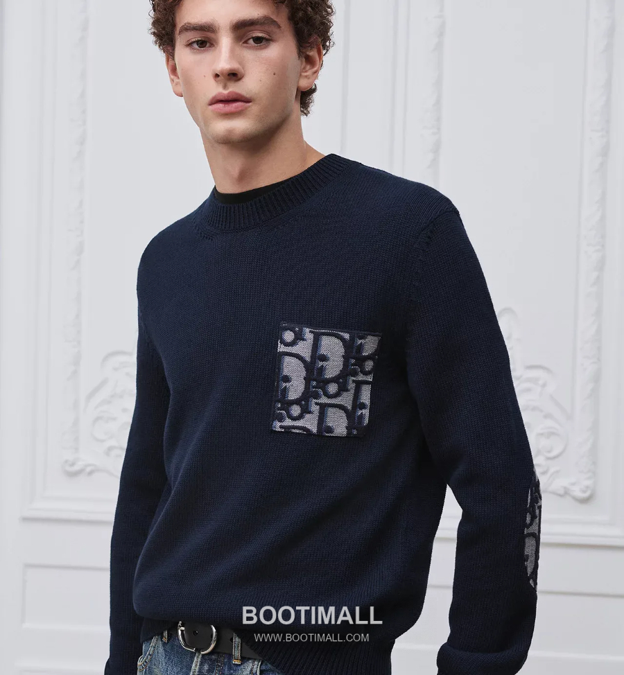 Dior Oblique Sweater 683M677A7045_C585 디올 오블리크 스웨터 네이비 1
