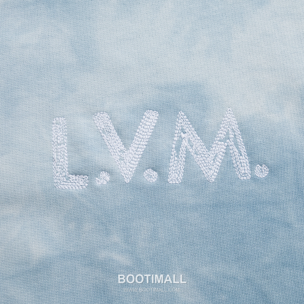 Louis Vuitton Tie-Dye Cotton Sweatshirt with Logo Print 루이비통 타이다이 코튼 스웨트셔츠 로고 프린트 라이트 블루 7