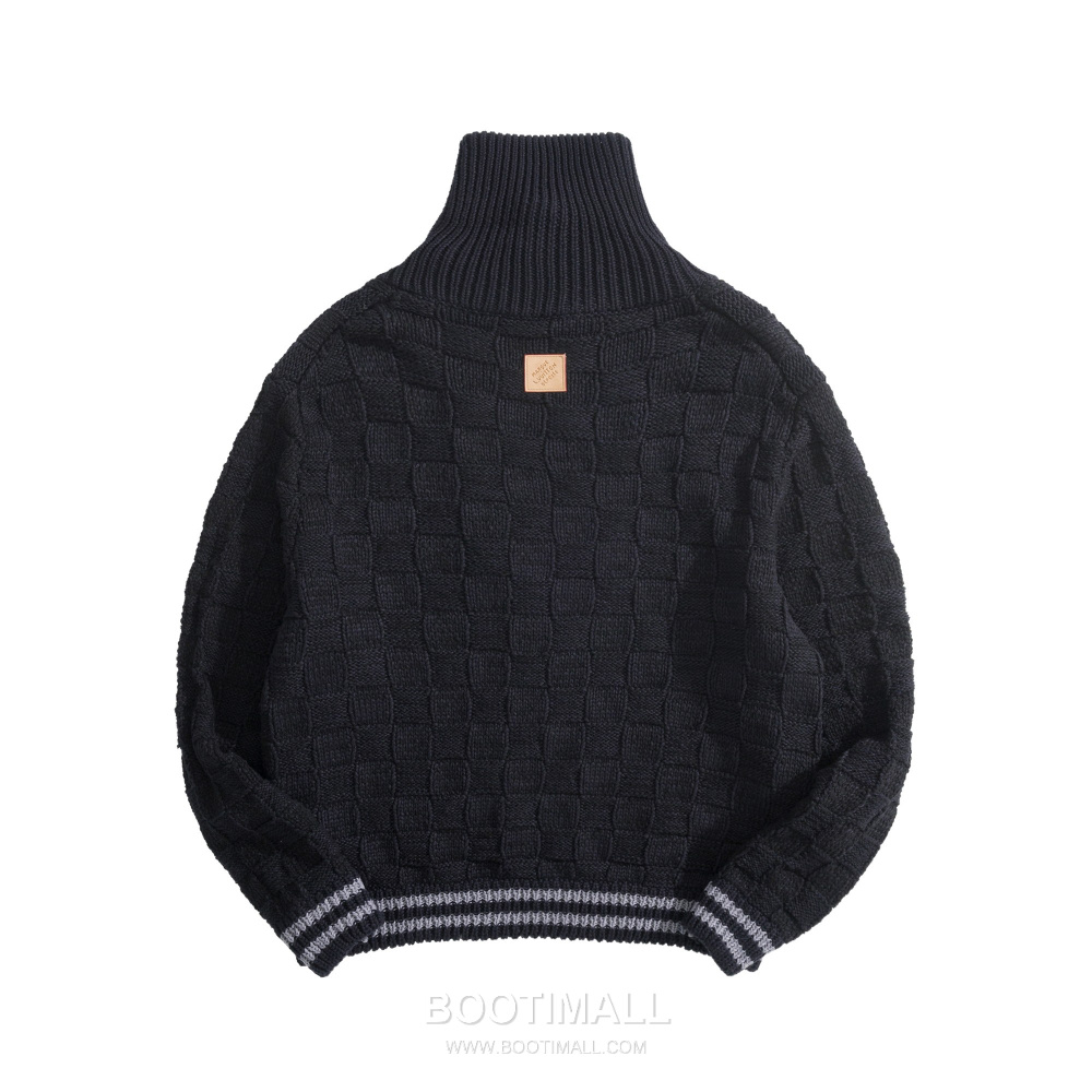 Louis Vuitton Damier Zip-Up Knit Cardigan 루이비통 다미에 집업 니트 가디건 블랙 5