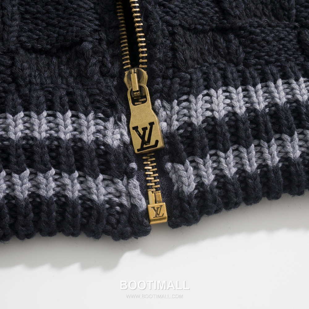 Louis Vuitton Damier Zip-Up Knit Cardigan 루이비통 다미에 집업 니트 가디건 블랙 9