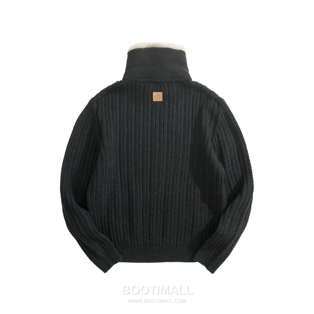 Louis Vuitton Shearling Collar Zip-Up Wool Blend Sweater 루이비통 시어링 카라 집업 울 혼방 스웨터 블랙 5