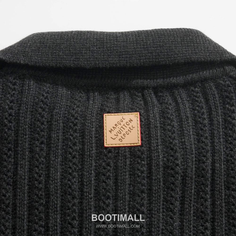 Louis Vuitton Shearling Collar Zip-Up Wool Blend Sweater 루이비통 시어링 카라 집업 울 혼방 스웨터 블랙 12