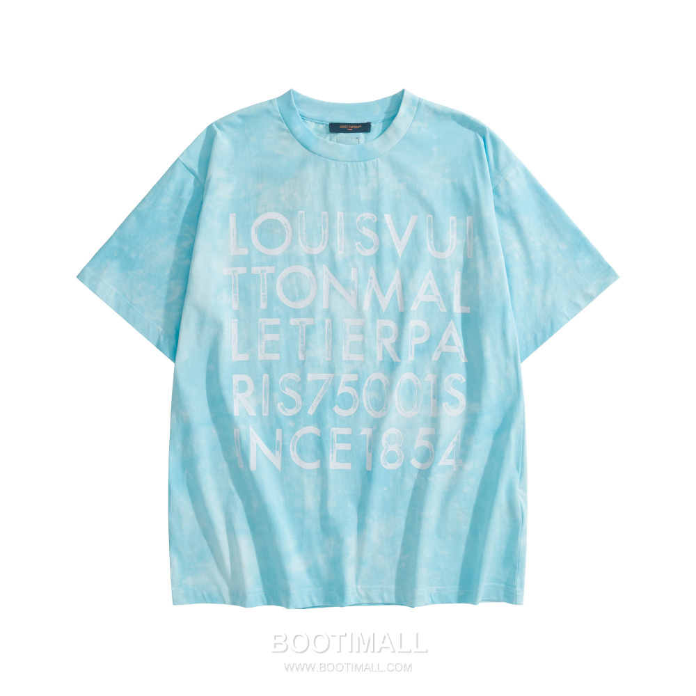Louis Vuitton Marque L.Vuitton Depose Washed Print T-Shirt 루이비통 마르크 LV 뽀제 워시드 프린트 티셔츠 라이트 블루 4