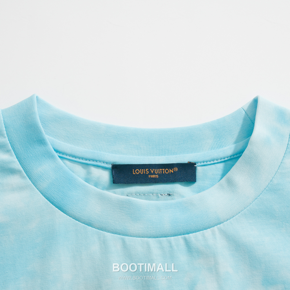 Louis Vuitton Marque L.Vuitton Depose Washed Print T-Shirt 루이비통 마르크 LV 뽀제 워시드 프린트 티셔츠 라이트 블루 6