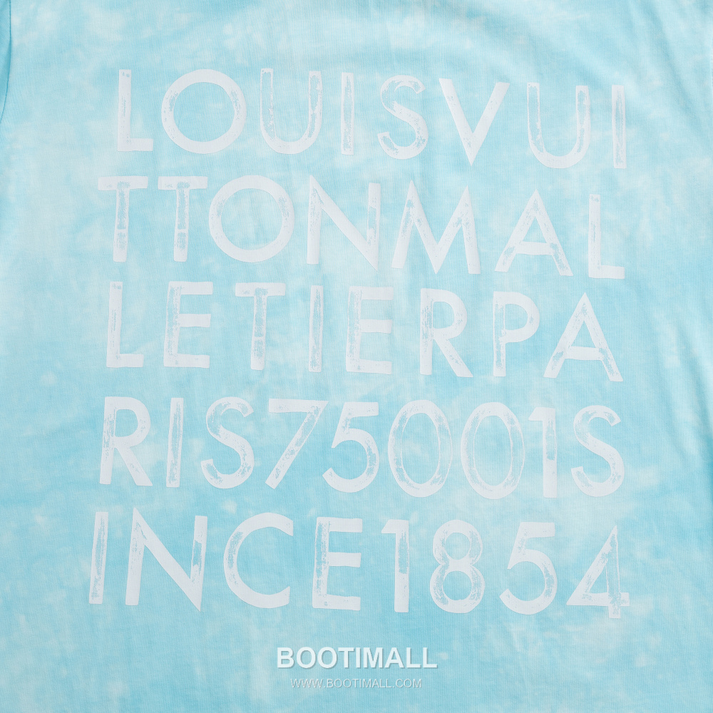 Louis Vuitton Marque L.Vuitton Depose Washed Print T-Shirt 루이비통 마르크 LV 뽀제 워시드 프린트 티셔츠 라이트 블루 7