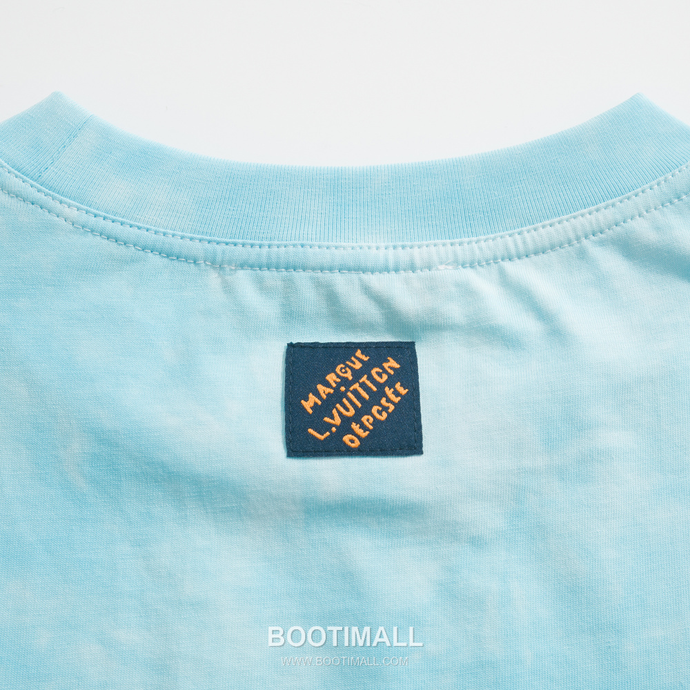 Louis Vuitton Marque L.Vuitton Depose Washed Print T-Shirt 루이비통 마르크 LV 뽀제 워시드 프린트 티셔츠 라이트 블루 10