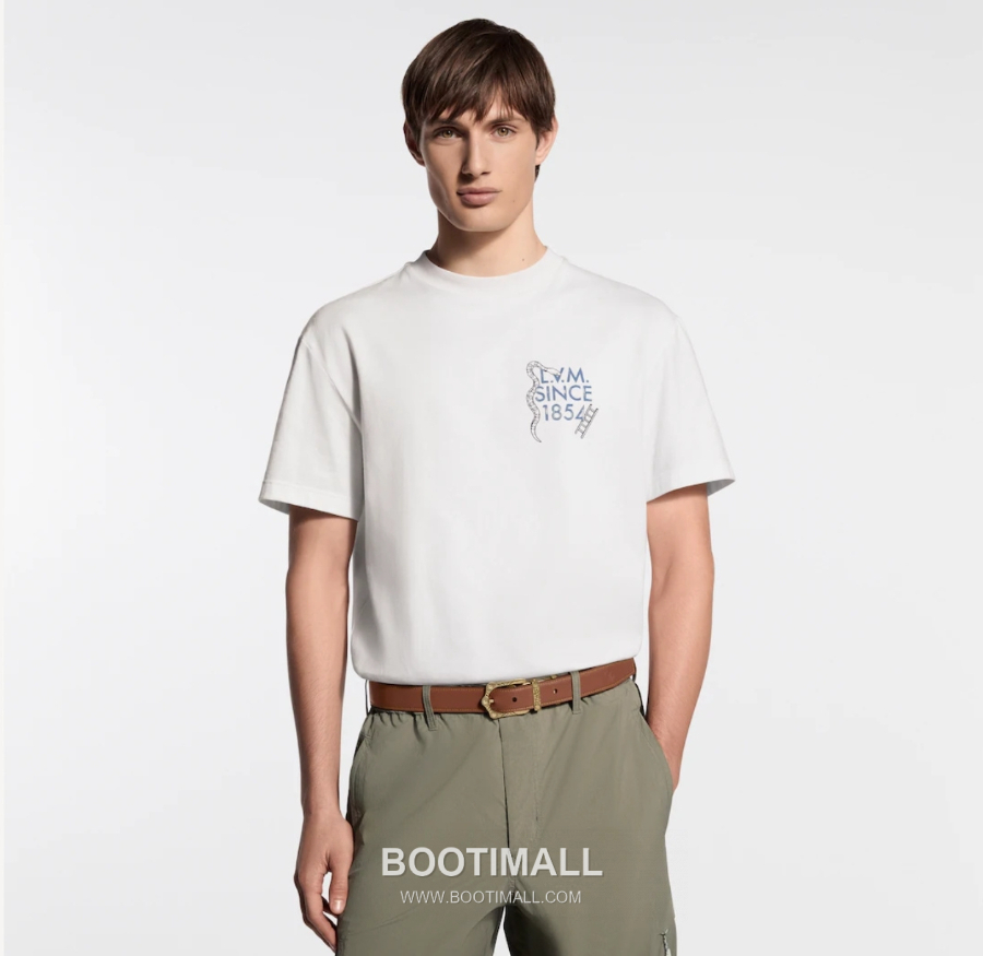 Louis Vuitton “Snakes and Ladders” Print T-Shirt 루이비통 스네이크 앤 래더 프린트 티셔츠 화이트 2
