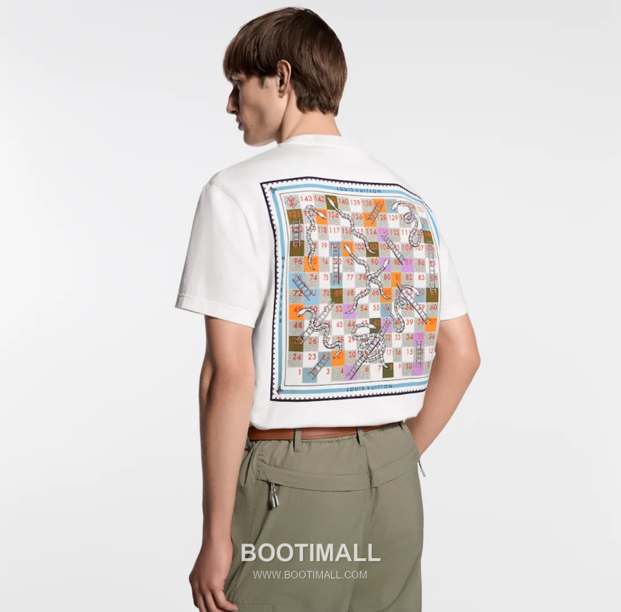 Louis Vuitton “Snakes and Ladders” Print T-Shirt 루이비통 스네이크 앤 래더 프린트 티셔츠 화이트 4