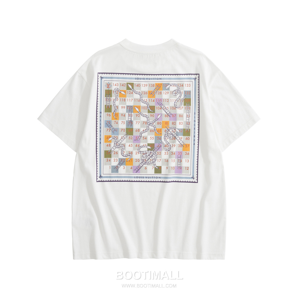 Louis Vuitton “Snakes and Ladders” Print T-Shirt 루이비통 스네이크 앤 래더 프린트 티셔츠 화이트 6