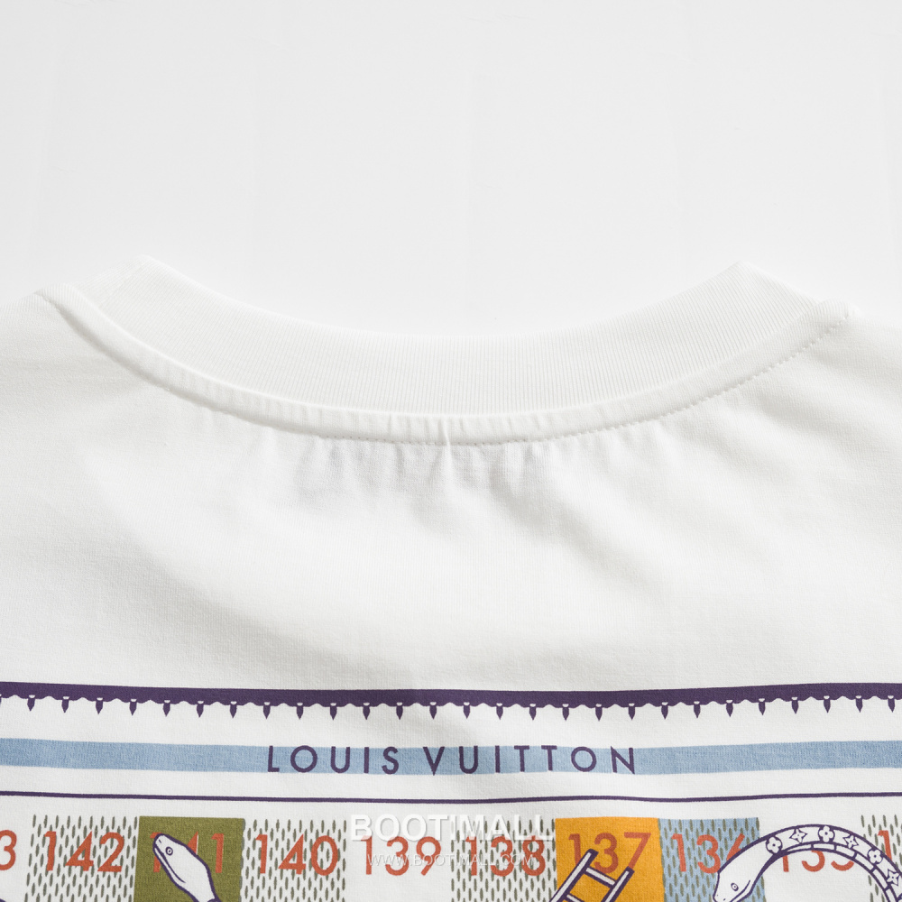 Louis Vuitton “Snakes and Ladders” Print T-Shirt 루이비통 스네이크 앤 래더 프린트 티셔츠 화이트 8