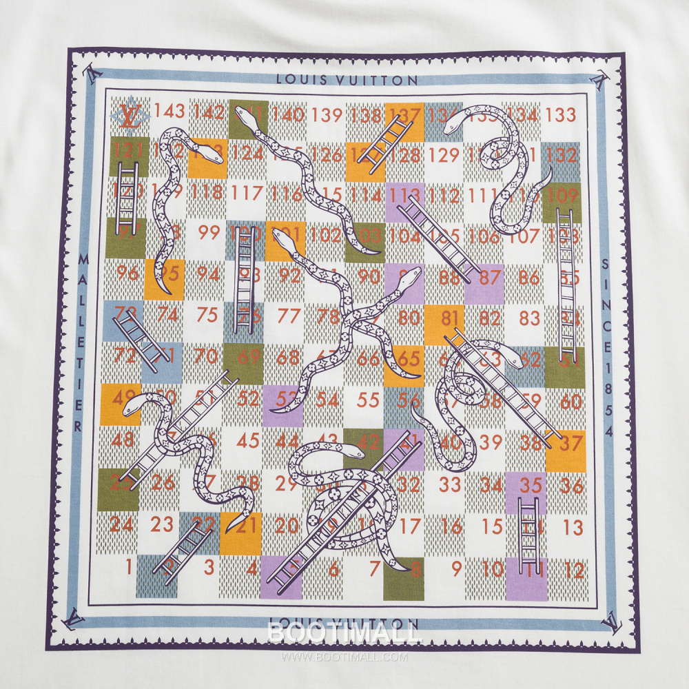 Louis Vuitton “Snakes and Ladders” Print T-Shirt 루이비통 스네이크 앤 래더 프린트 티셔츠 화이트 13