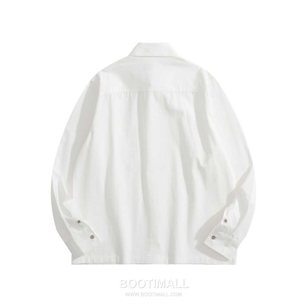 Louis Vuitton Embossed Monogram Pocket Cotton Shirt 루이비통 엠보스 모노그램 포켓 코튼 셔츠 화이트 5