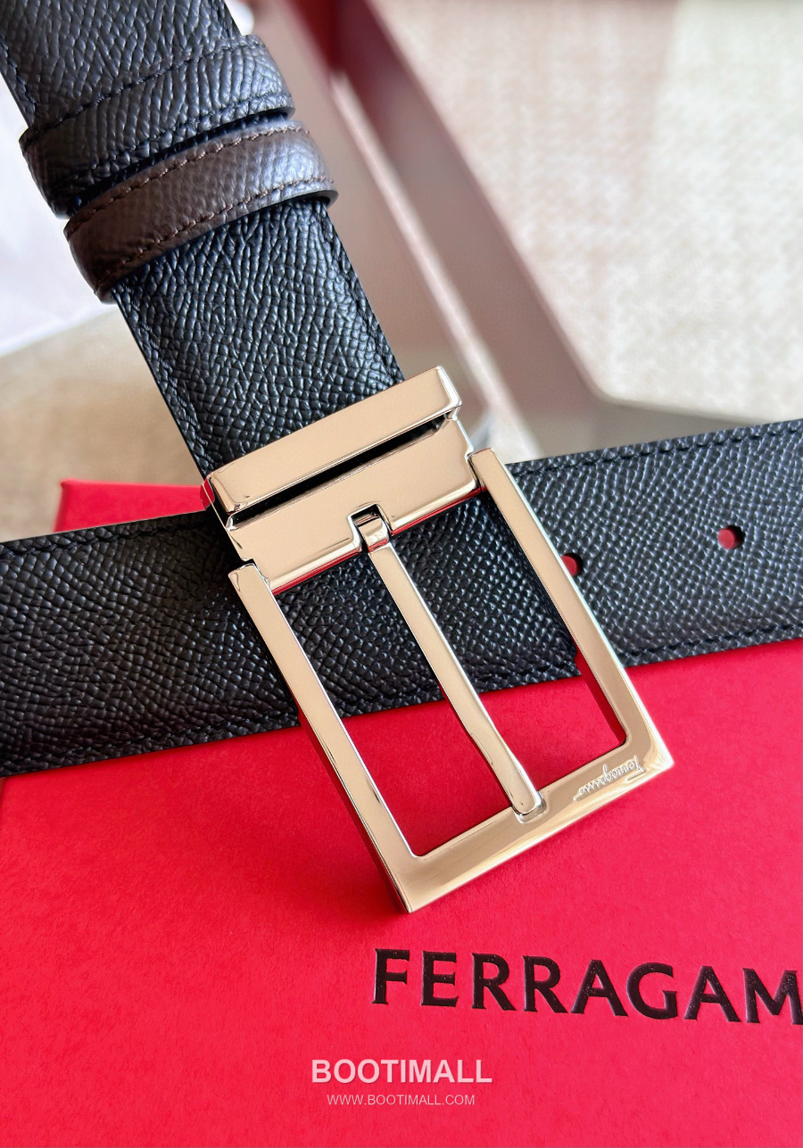 Ferragamo Reversible and Adjustable Gancini Belt 살바토레 페라가모 리버서블 23A565 길이조절 간치니 벨트 3.5cm 7