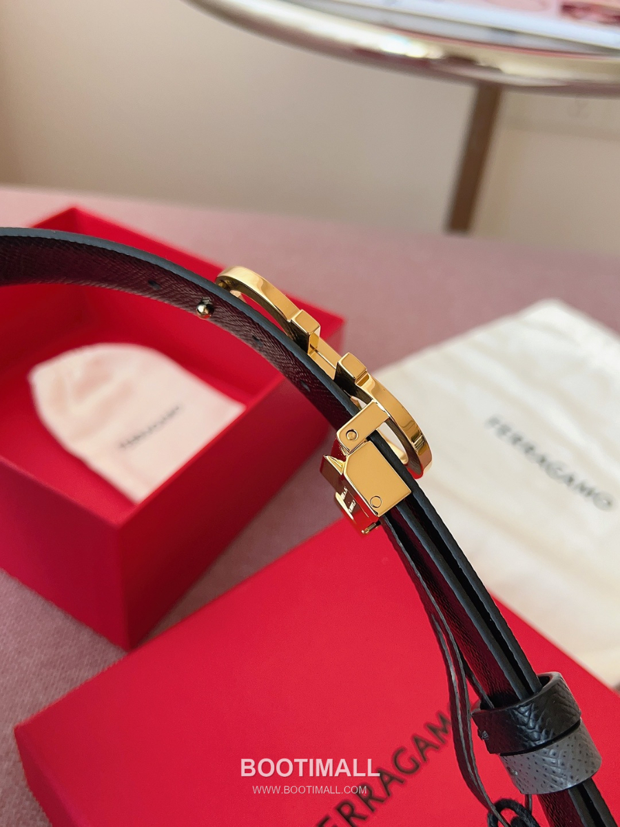 Ferragamo Reversible Gancini Belt 살바토레 페라가모 리버서블 간치니 양면벨트 그레이/블랙 2.5cm 7