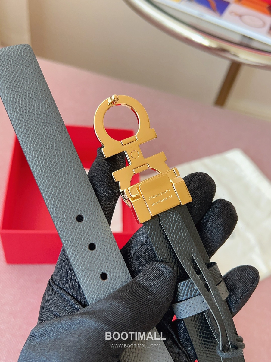 Ferragamo Reversible Gancini Belt 살바토레 페라가모 리버서블 간치니 양면벨트 그레이/블랙 2.5cm 8
