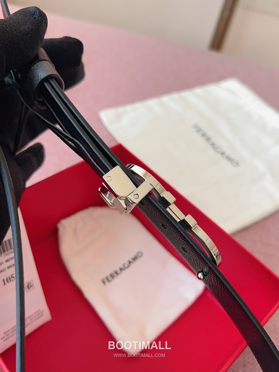 Ferragamo Reversible Gancini Belt 살바토레 페라가모 리버서블 간치니 양면벨트 그레이/블랙 2.5cm 17