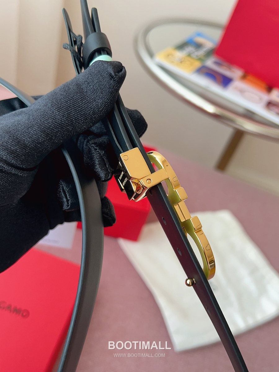 Ferragamo Reversible Gancini Belt 살바토레 페라가모 리버서블 간치니 양면벨트 파스텔민트/블랙 2.5cm 7