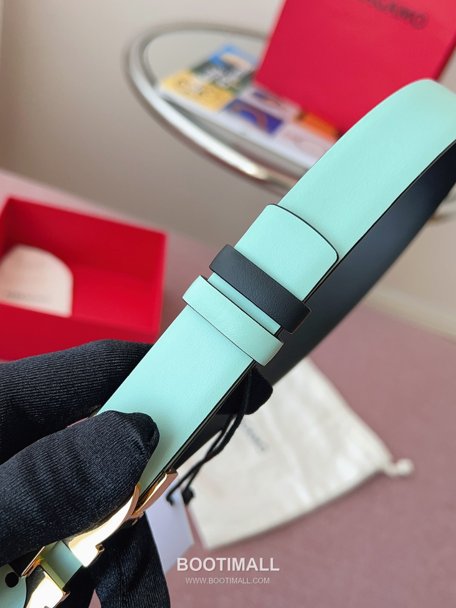 Ferragamo Reversible Gancini Belt 살바토레 페라가모 리버서블 간치니 양면벨트 파스텔민트/블랙 2.5cm 9