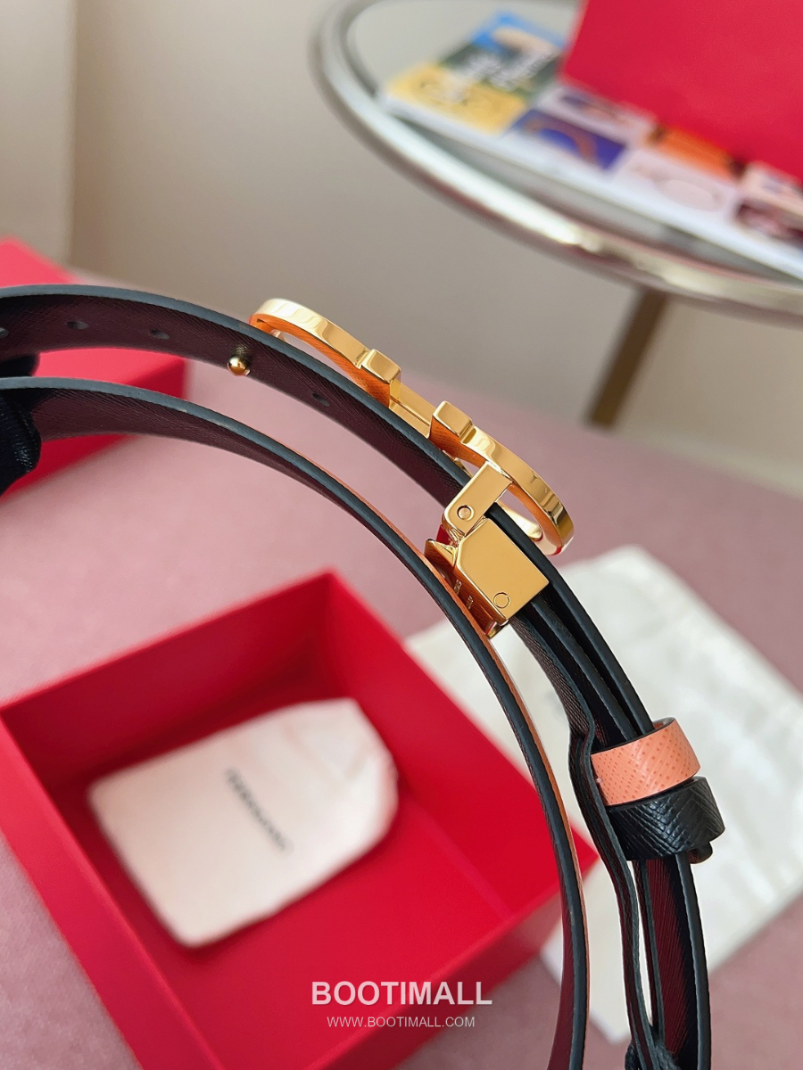 Ferragamo Reversible Gancini Belt 살바토레 페라가모 리버서블 간치니 양면벨트 인디핑크/블랙 2.5cm 6