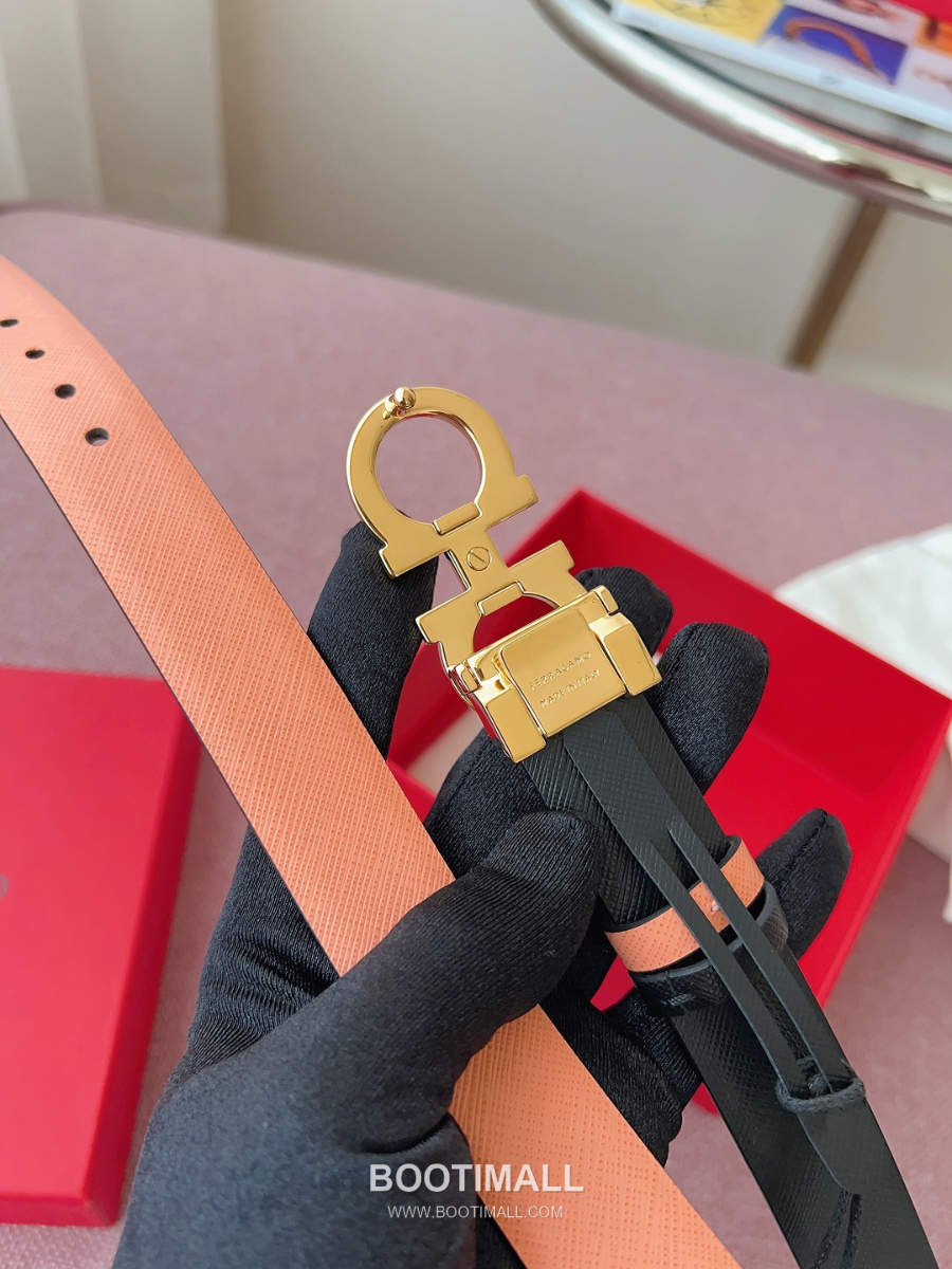 Ferragamo Reversible Gancini Belt 살바토레 페라가모 리버서블 간치니 양면벨트 인디핑크/블랙 2.5cm 7