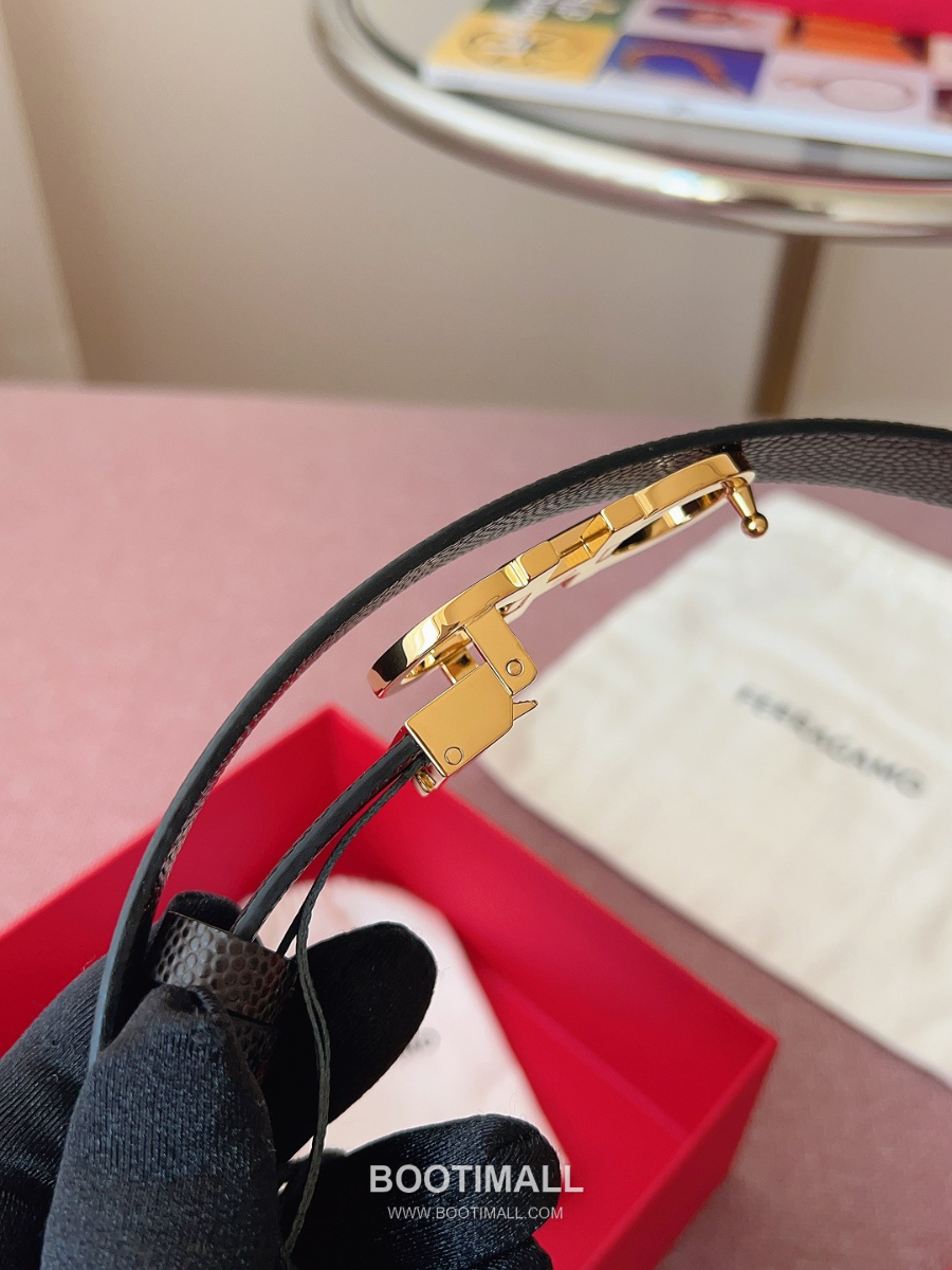 Ferragamo Reversible Gancini Belt 살바토레 페라가모 리버서블 간치니 양면벨트 다크브라운/블랙 2.5cm 6