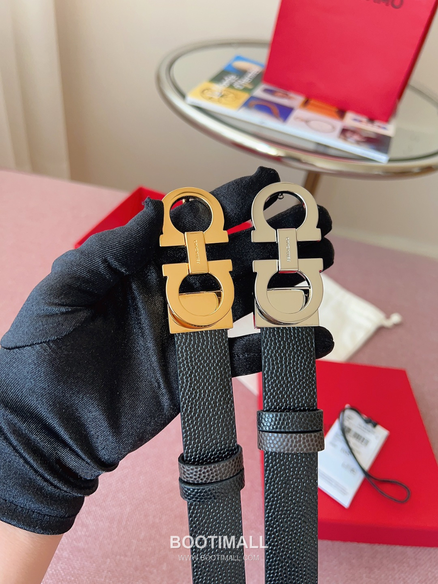 Ferragamo Reversible Gancini Belt 살바토레 페라가모 리버서블 간치니 양면벨트 다크브라운/블랙 2.5cm 8