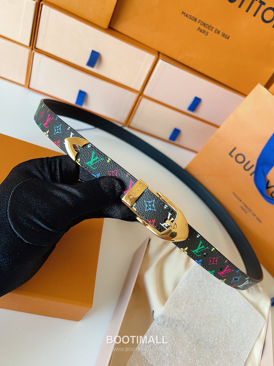 Louis Vuitton LV Timeless Belt M4190 루이비통 LV 타임리스 벨트 모노그램 멀티칼라 캔버스 팔라듐 버클 2.0cm 4