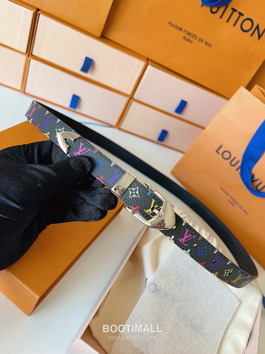 Louis Vuitton LV Timeless Belt M4190 루이비통 LV 타임리스 벨트 모노그램 멀티칼라 캔버스 팔라듐 버클 2.0cm 9