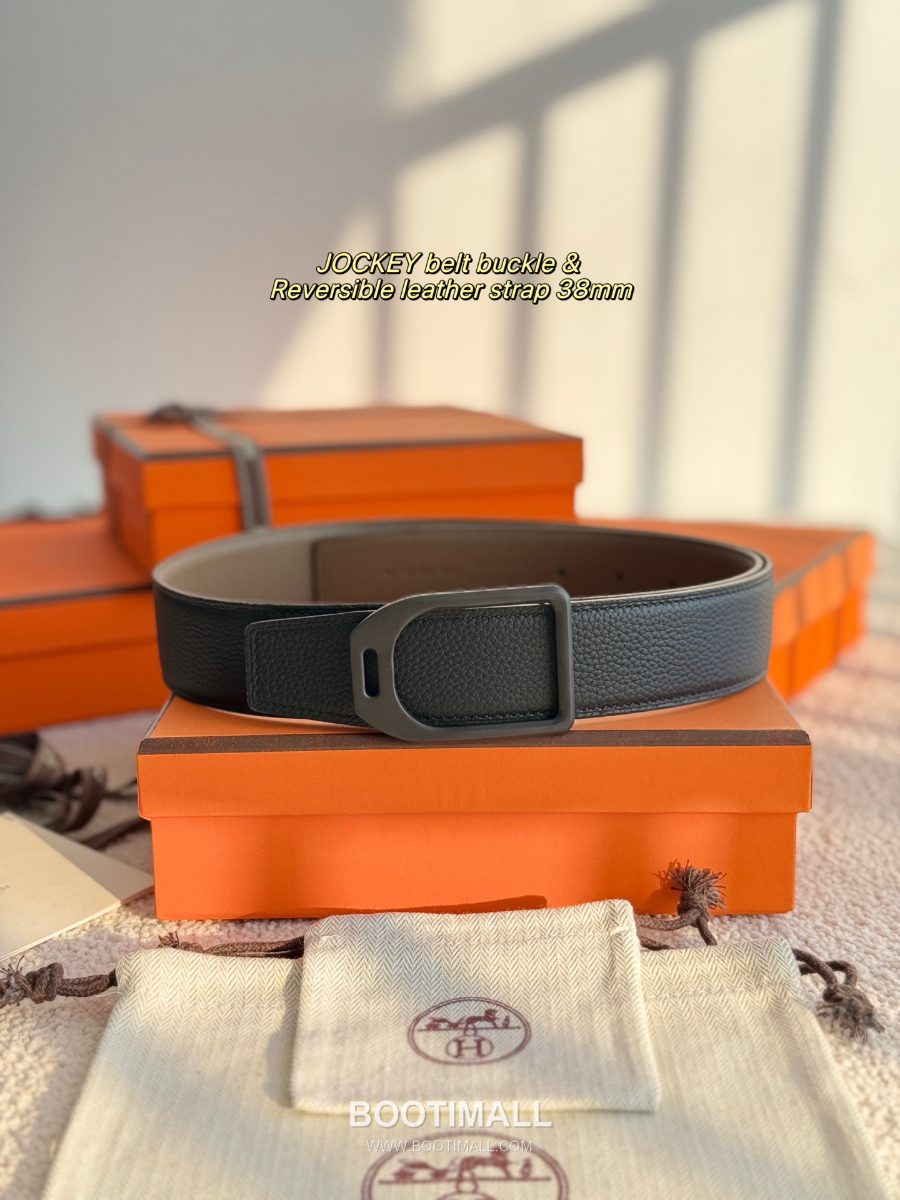 Hermès Jockey Belt Buckle & Reversible Leather Strap 에르메스 조키 버클 & 리버서블 레더 스트랩 벨트 3.8cm 3