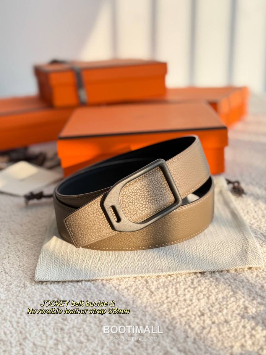 Hermès Jockey Belt Buckle & Reversible Leather Strap 에르메스 조키 버클 & 리버서블 레더 스트랩 벨트 3.8cm 7