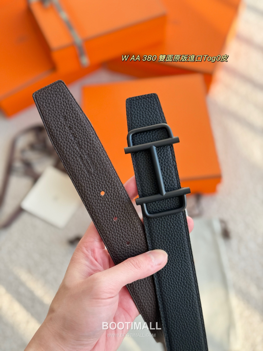 Hermès Jockey Belt Buckle & Reversible Leather Strap 에르메스 조키 버클 & 리버서블 레더 스트랩 벨트 다크브라운 3.8cm 5
