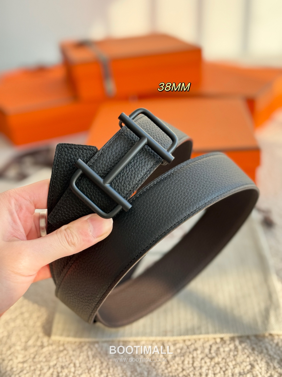 Hermès Jockey Belt Buckle & Reversible Leather Strap 에르메스 조키 버클 & 리버서블 레더 스트랩 벨트 다크브라운 3.8cm 6