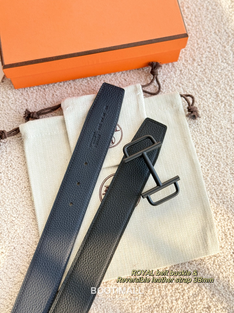 Hermès Jockey Belt Buckle & Reversible Leather Strap 에르메스 조키 버클 & 리버서블 레더 스트랩 벨트 다크그레이 3.8cm 2