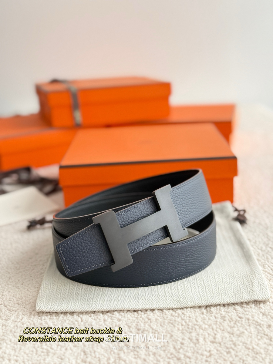 Hermès Constance Belt Buckle & Reversible Leather Strap 에르메스 콩스탕스 버클 & 리버서블 레더 스트랩 벨트 매트블랙 3.8cm 1