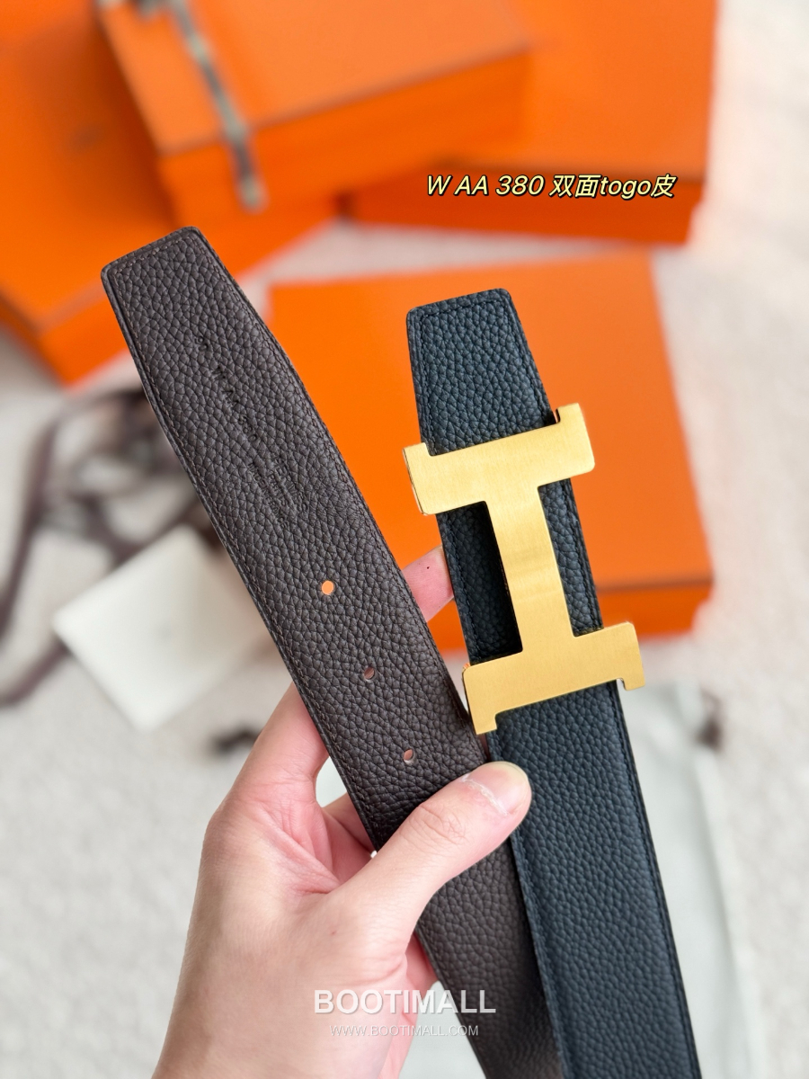 Hermès Constance Belt Buckle & Reversible Leather Strap 에르메스 콩스탕스 버클 & 리버서블 레더 스트랩 벨트 버건디 금장 3.8cm 7