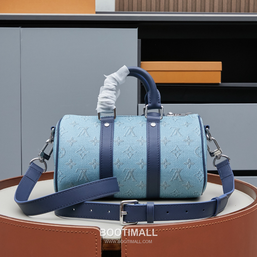 Louis Vuitton Keepall Bandoulière M15076 / M14681 루이 비통 키폴 반둘리에 25 모노그램 헤리티지 코티드 캔버스 핸드백 25cm 4